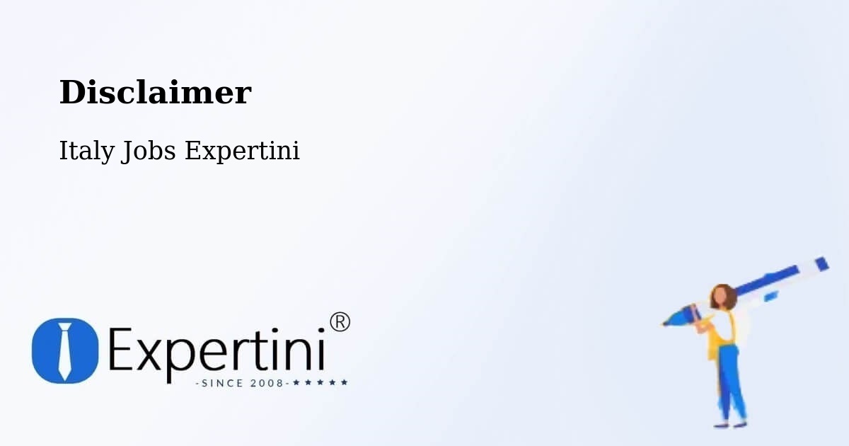 Disclaimer – Taormina - Italy Jobs Expertini